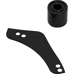 Replacement Breather Bolt Cover Plate - Inverted/Method/Clear Tear/Sidekick - Left - Black 600-064