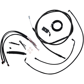 Cable Kit - 15" - 17" Ape Hanger Handlebars - Midnight LA-8152KT2-16M