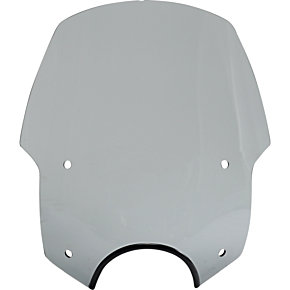 Alley Cat Windshield - 7" Headlight Cut Out - Black Smoke MEP56112