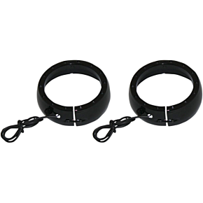 Custom Dynamics Lighted Passing Lamp Trim Ring '14+ FLHT - Black CDTB-45TR-1B