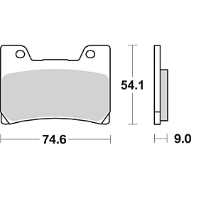 Sbs HF Brake Pads - FZR 1000 645HF