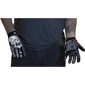 Good N Evil Skulls Gloves - Black - Small GL15021S