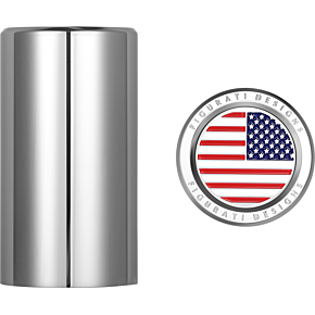 Docking Hardware Covers - American Flag - Long - Stainless Steel FD20-DC-2545-SS