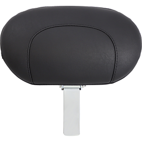 Mustang Wide Solo Seat - With Backrest - Black - Studded W/Concho - Softail '06-'10 79532