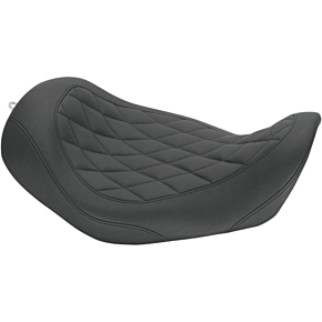 Mustang Seat - Wide Tripper™ Solo - without Backrest - Diamond - Black 76704