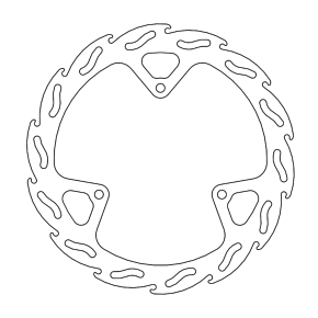 Brake Rotor - Front - Flame 110240-PU