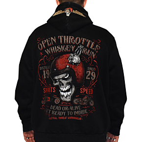 Open Throttle Zip Up Hoodie - Black - 3XL HD84074XXXL