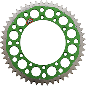 Renthal Twinring™ Rear Sprocket - 49 Tooth - Green 112052049GPGN