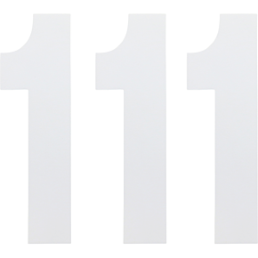 FX Number 1 - White - 6" 02-4461
