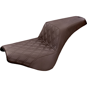 Step Up Seat - Driver's Lattice Stitched - Brown