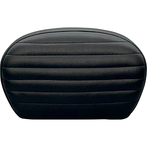 Le Pera Sissy Bar Pad - Pleated - Dull Black L-SBP01PT-DULL