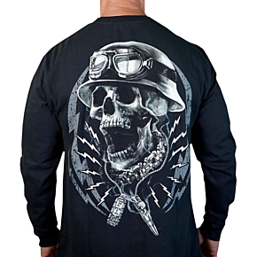 Flash and Bones Long-Sleeve T-Shirt - Black - 3XL LS20889XXXL