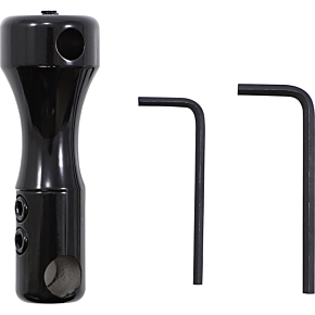 Flag Mount Base - 1/2" Round Bar CC-B-RDVM-BLK