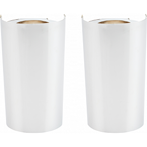 Fork Boot Cover - Chrome - Smooth 125-001