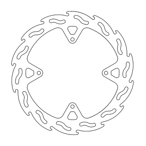 Brake Rotor - Rear - Flame 110646-PU
