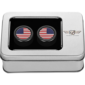 Docking Hardware Covers - American Flag - Black FD21-DC-2730-BK