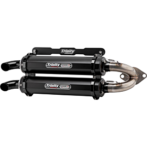 Stage 5 Slip-On Dual Muffler - Cerakote Black TR-4165S-C2
