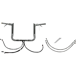 Fat Baggers Inc Handlebar Kit - Pointed Top - 12" - Chrome 801212