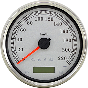 Electronic Speedometer - Silver - 220 KPH 2210-0465