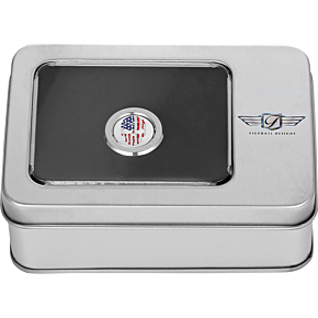 Figurati Designs Heel-Toe Shifter Cover - American Flag Skull -  Red/White/Blue FD24-HTSC-SS