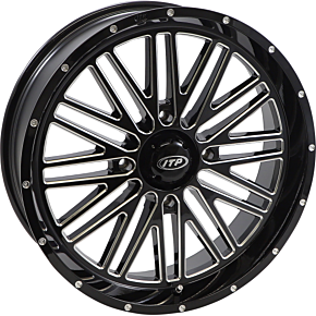 Itp Wheel - Momentum - Front/Rear - Black/Milled - 24x6.5 - 4/137 - 4+2.5 (+10 mm) 2422786731B