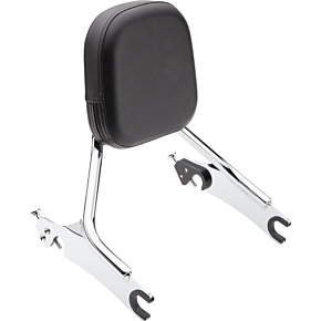 Cobra Detachable Backrest - Chrome - Short - Chieftain 502-2205