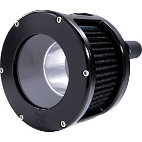 Feuling Oil Pump Corp Air Cleaner - BA Race Series - Black - Clear Cover - Black - M8 5524
