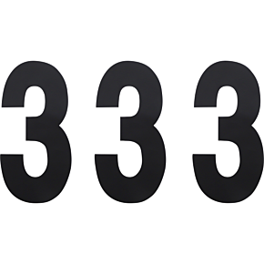 FX Number 3 - Black - 6" 02-4453