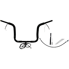 Handlebar Kit - Pointed Top - 12" - Black 812412-B