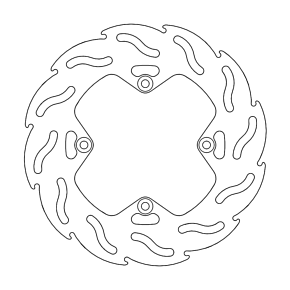 Brake Rotor - Rear - Flame 110269-PU