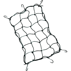 Cargo Net - 12" x 17" - 6 Hook - Black DS-110212
