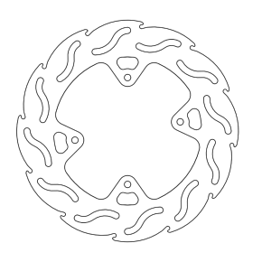 Brake Rotor - Front - Flame 110231-PU