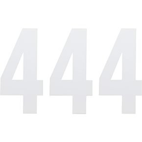 FX Number 4 - White - 6" 02-4464