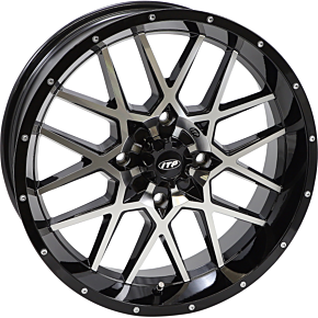 Itp Wheel - Hurricane - Front/Rear - Black Machined - 18x6.5 - 4/156 - 4+2.5 (+10 mm) 1822516546B