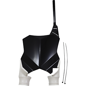 Acerbis Raptor Number Plate - Black/White - KXF