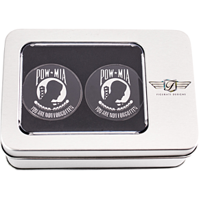 Figurati Designs Swing Arm Covers - POW MIA - Custom - Black FD55-POW-BLK