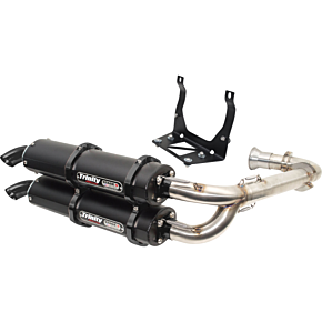 Stage 5 Dual Exhaust - Cerakote Black TR-4161D-C2