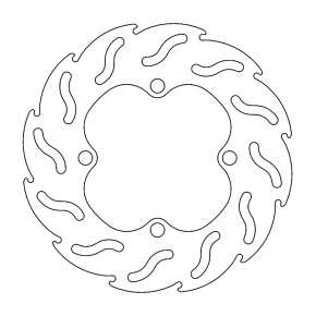 Brake Rotor - Front/Rear - Flame 110239-PU
