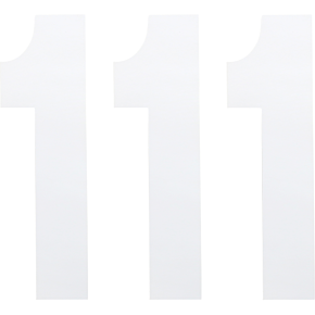 FX Number 1 - White - 8" 02-4481