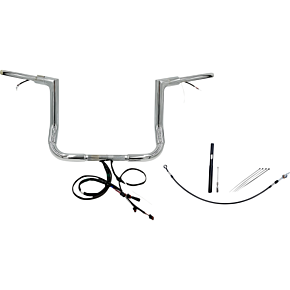 Handlebar Kit - Flat Top - 12" - Chrome 612012