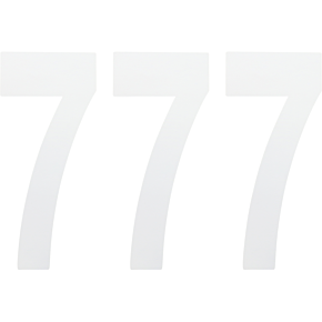 FX Number 7 - White - 8" 02-4487