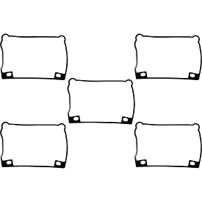 Lower Rocker Cover Gasket - Big Twin 17355-92