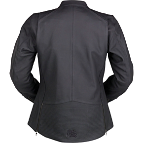 Women's Matchlock Leather Jacket - Black - Large 2813-1028