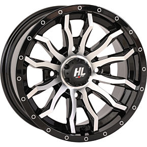 High Lifter Wheel - HL21 - Front/Rear - Gloss Black w/Machined - 20x7 - 4/137 - 4+3 (+10 mm) 20HL21-1137