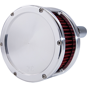 Air Cleaner - BA Series - Raw - Solid Cover - Red - M8 5431