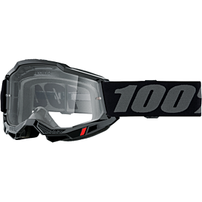 100-PERCENT Accuri 2 Goggle Black Clear Lens