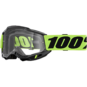 100-PERCENT Accuri 2 Goggle Neon Yellow Clear Lens