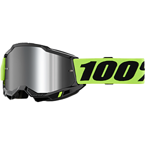 100-PERCENT Accuri 2 Goggle Neon Yellow Mirror Silver Lens