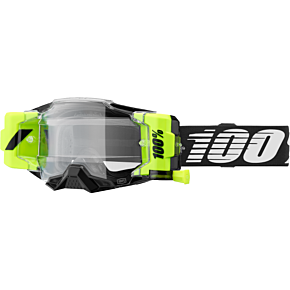 100-PERCENT Armega Forecast Goggle Black Clear Lens