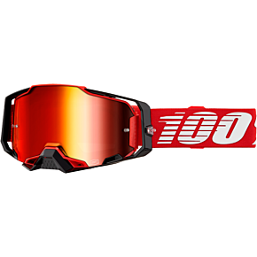 100-PERCENT Armega Goggle Red Mirror Red Lens